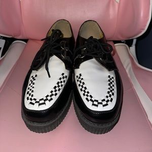 TUK Men’s Black and white Creepers